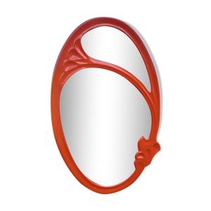 Miroir vintage fonte émaillée