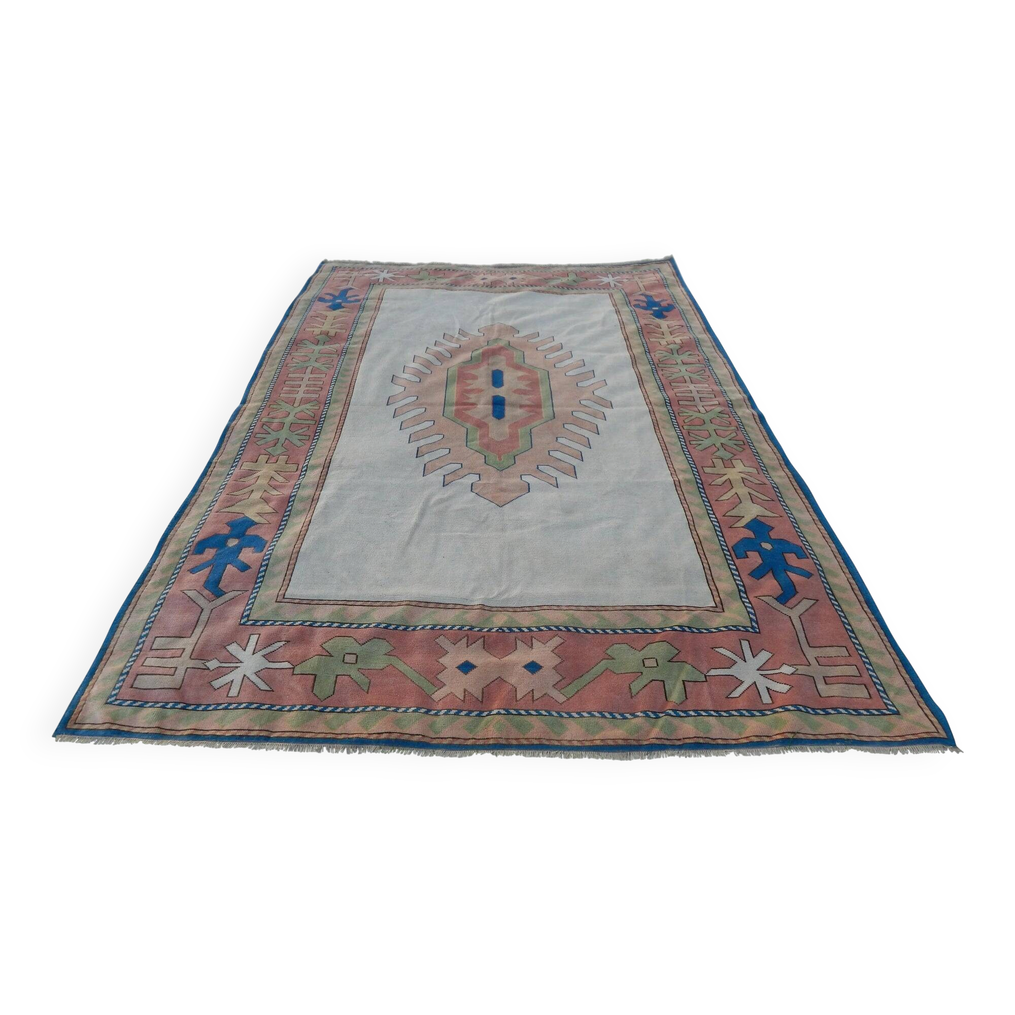 Vintage Turkish Oushak rug 238x350 cm