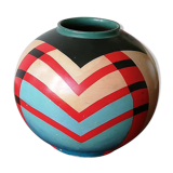 Peruvian vase of the 60s in painted ceramic