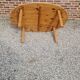 70s oval pine coffee table