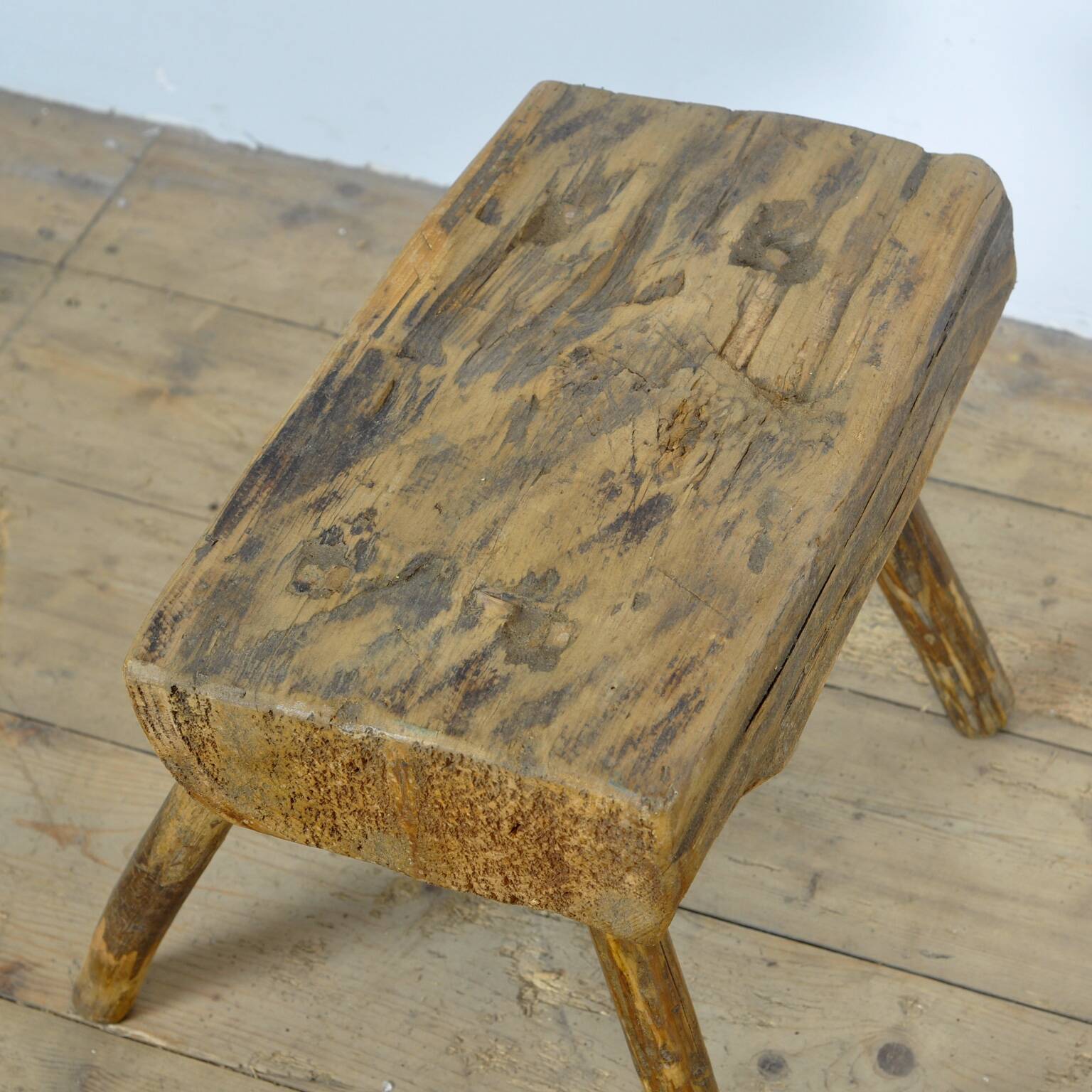 Pine milkstool, circa 1900