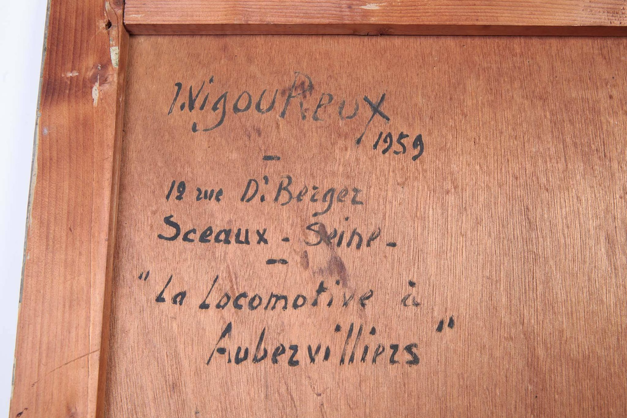 Jean Vigoureux (1959) Oil painting on wooden panel
