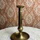 Gold-plated brass candlestick with push button