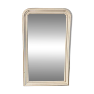 Large Louis Philippe cream white mirror