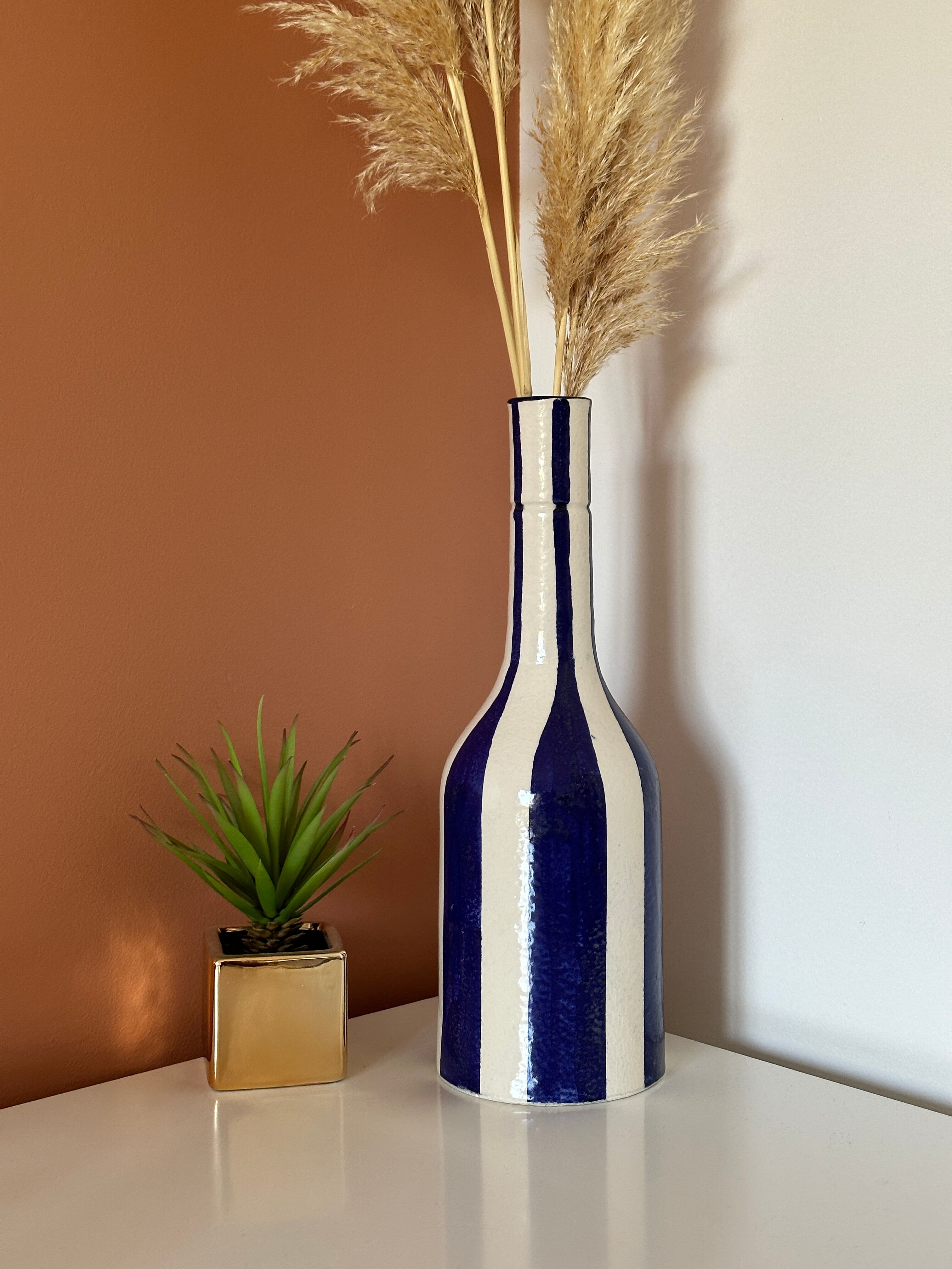 Striped vase