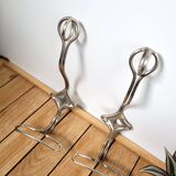 Pair of vintage wire coat hooks