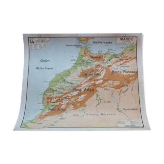 School Vidal-Lablache n ° 44 Morocco map