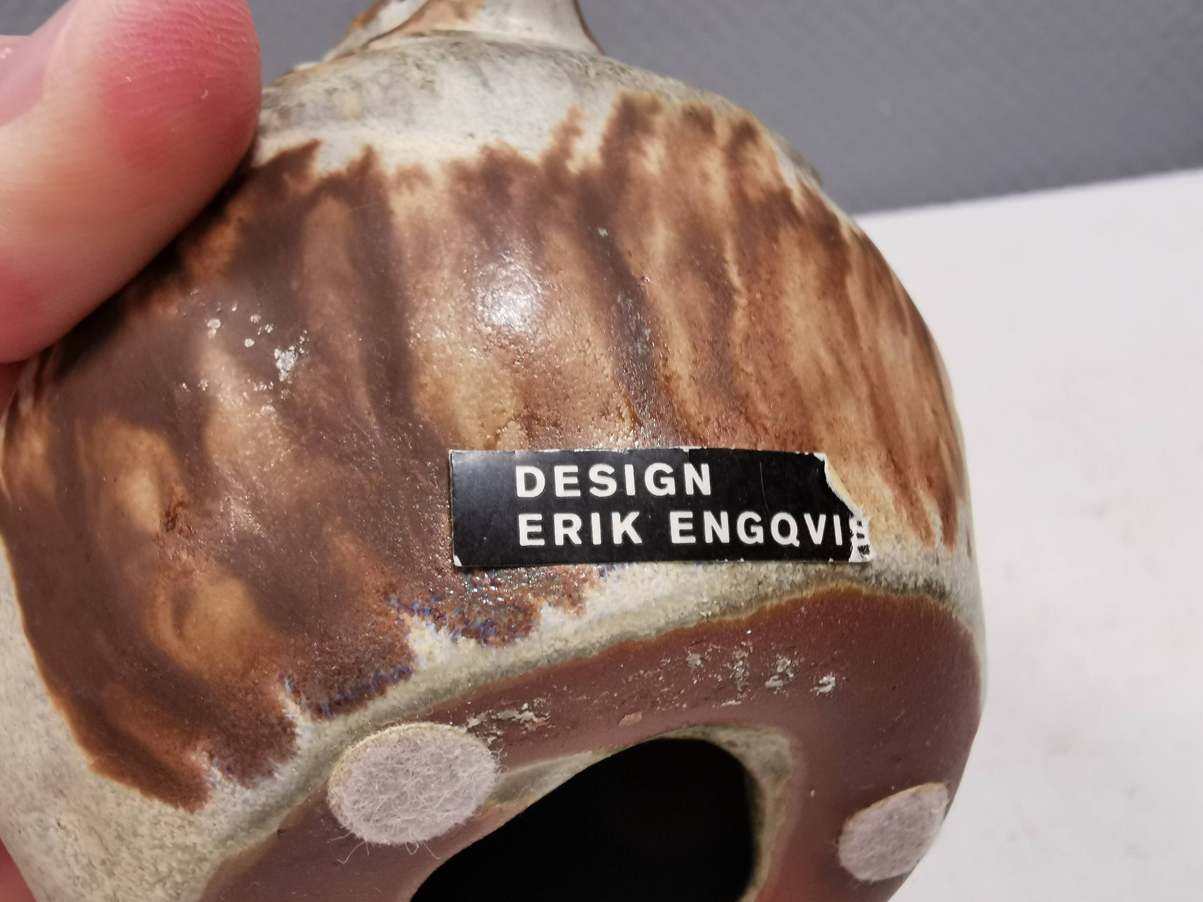 Swedish ceramic bird by Erik Engqvist 1970-80s