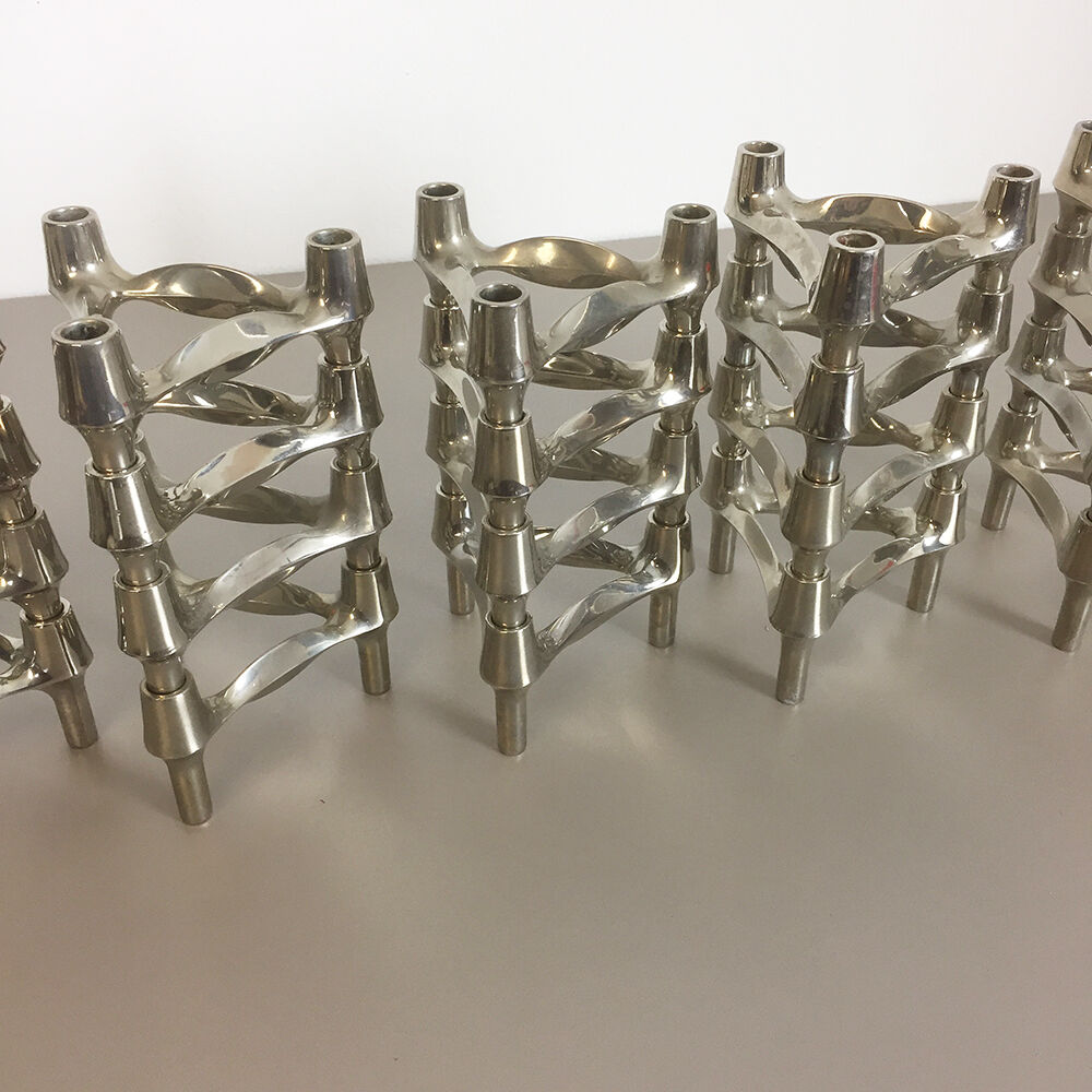 Lot of 20 Caesar Stoffi BMF Nagel 70s vintage candlesticks
