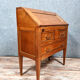 Louis XVI scriban desk in walnut and copper rushes circa 1900