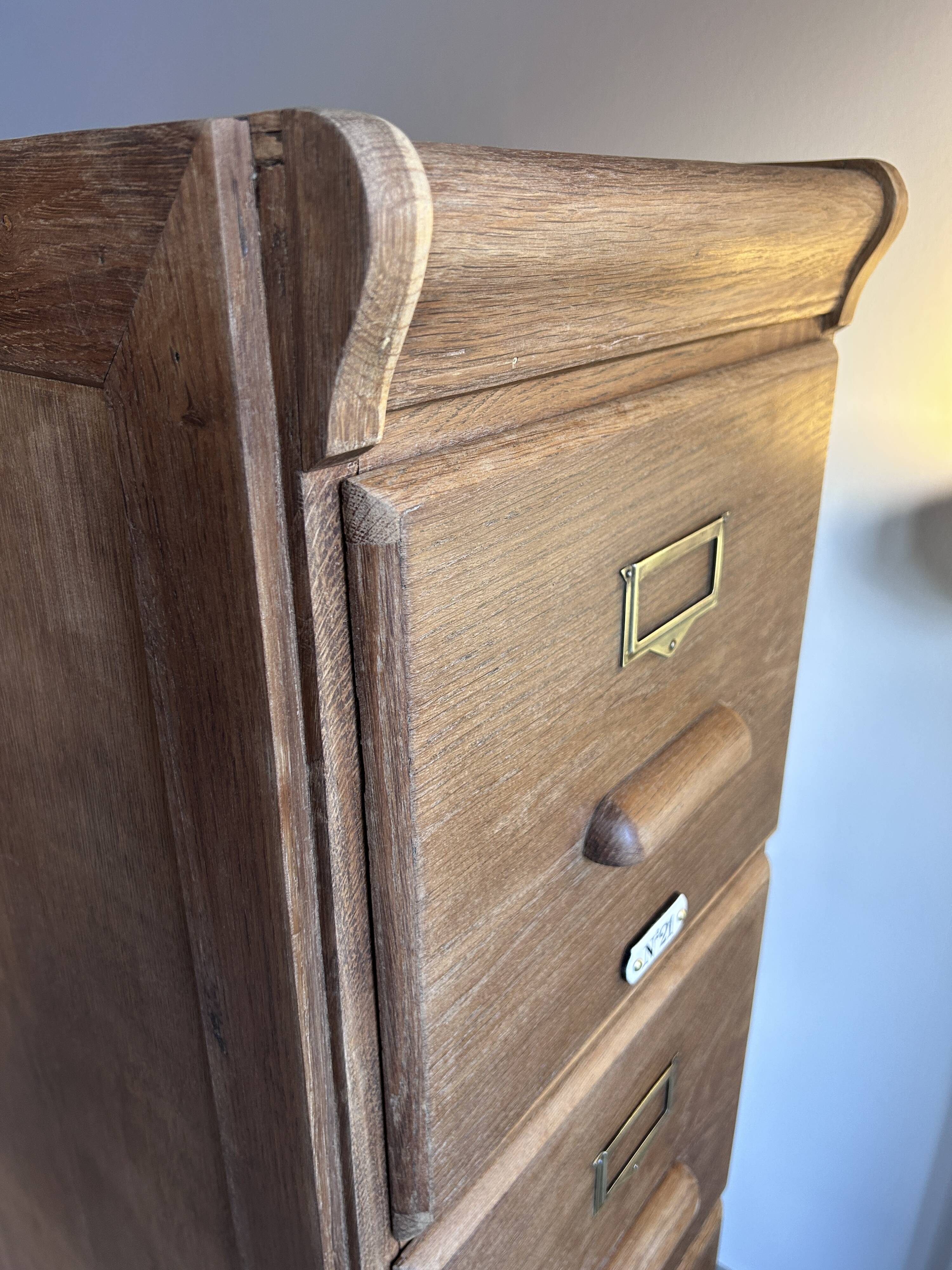 American oak filing cabinet circa 1920