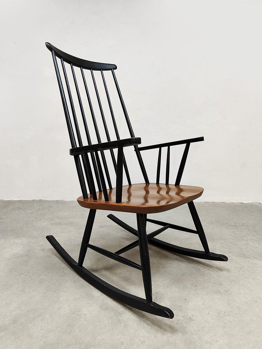 Scandinavian design spindle rocking chair midcentury Ilmari Tapiovaara