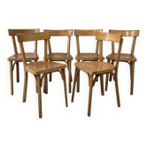 Ensemble de 6 chaises bistrot Baumann