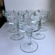 Set of 10 glasses with molded glass bar legs in 70s