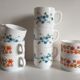 Set of 8 cups at cafe arcopal – france