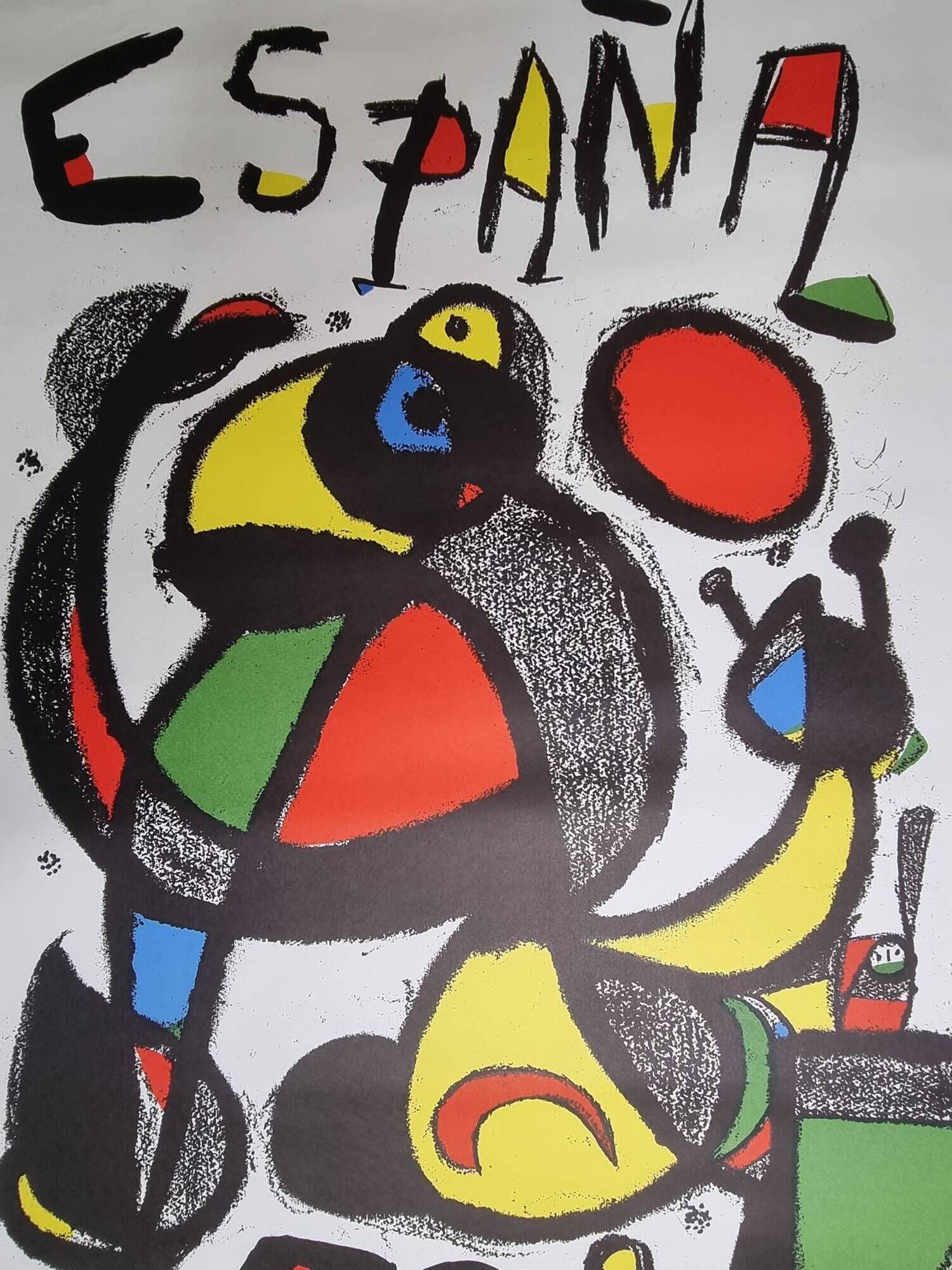 Original poster Football World Cup Spain 1982 after Joan Miró