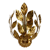 Vintage gold leaf wall light