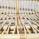 Rattan bench