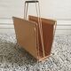 Magazine rack leather "nude"