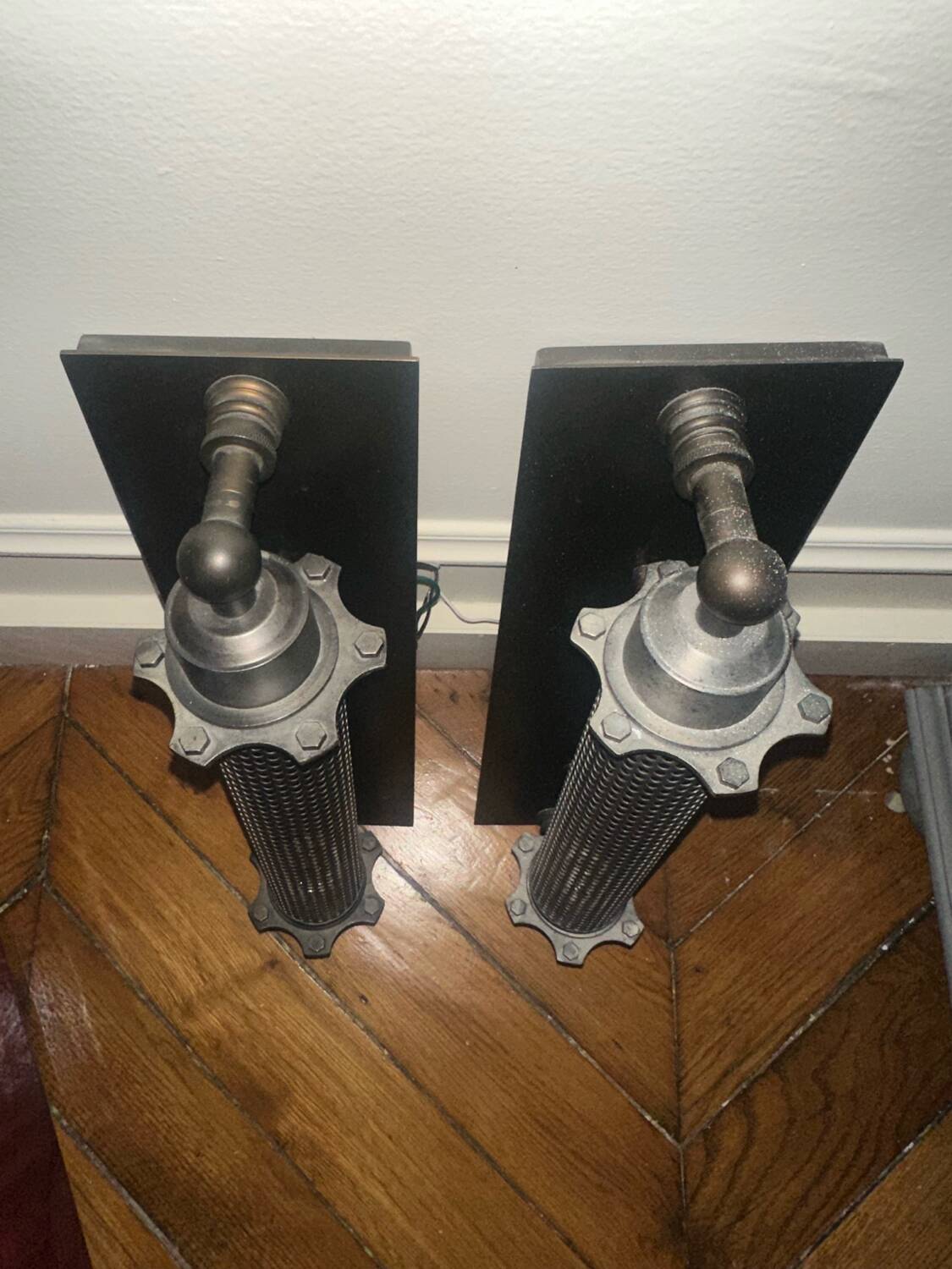 Vintage industrial style wall lights