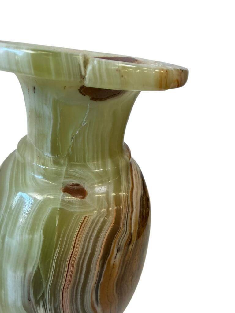 Set of 2 vintage onyx vases / decorative vase