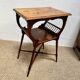 Table d’appoint / Lecture Style Esthétique Victorien, marqueterie 1880