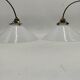 Opaline cone pendants