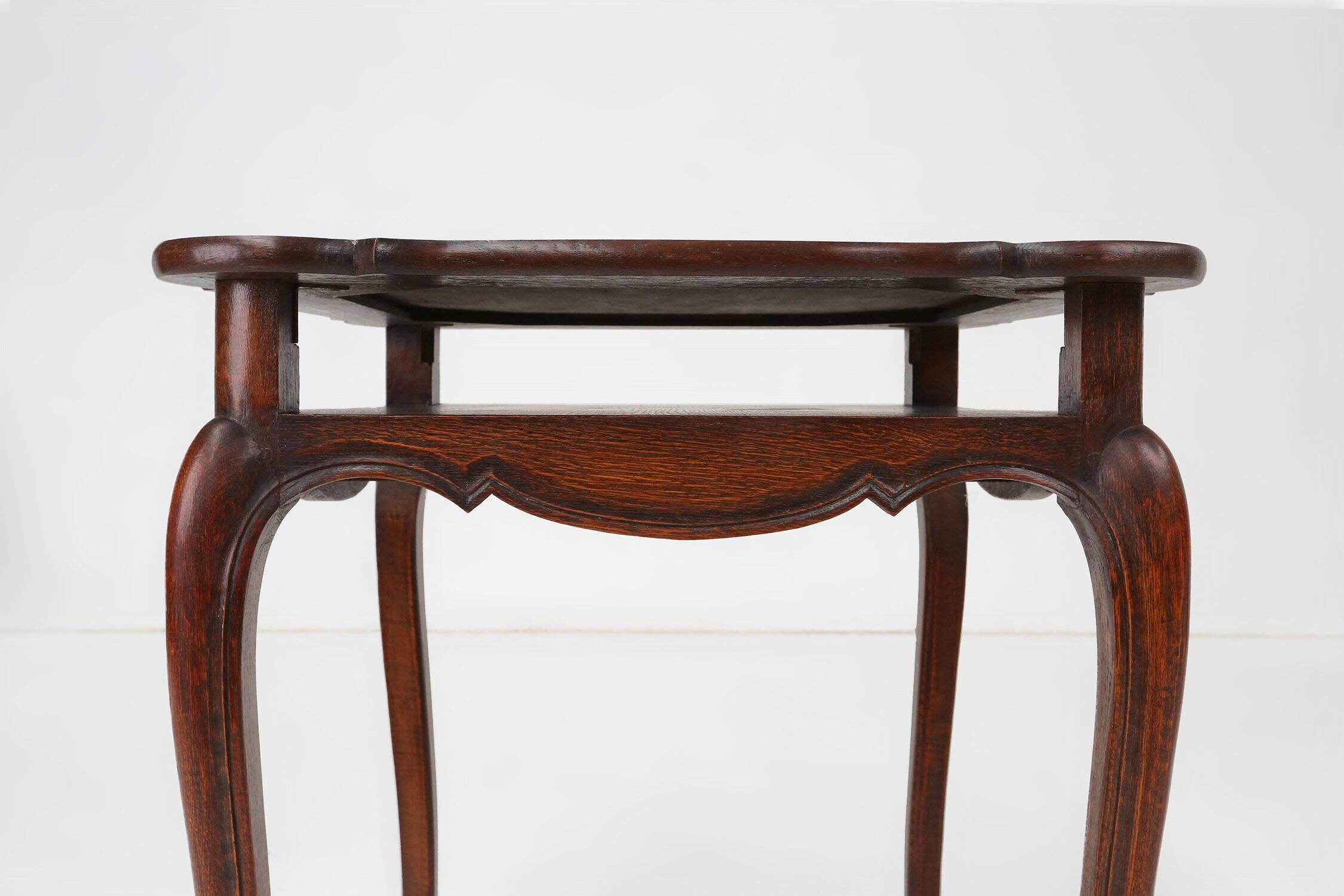 French Card Table in Wood with 2 Drawers, 1890s