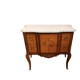 Commode Transition stamped by François Daidé, with a white marble top.
