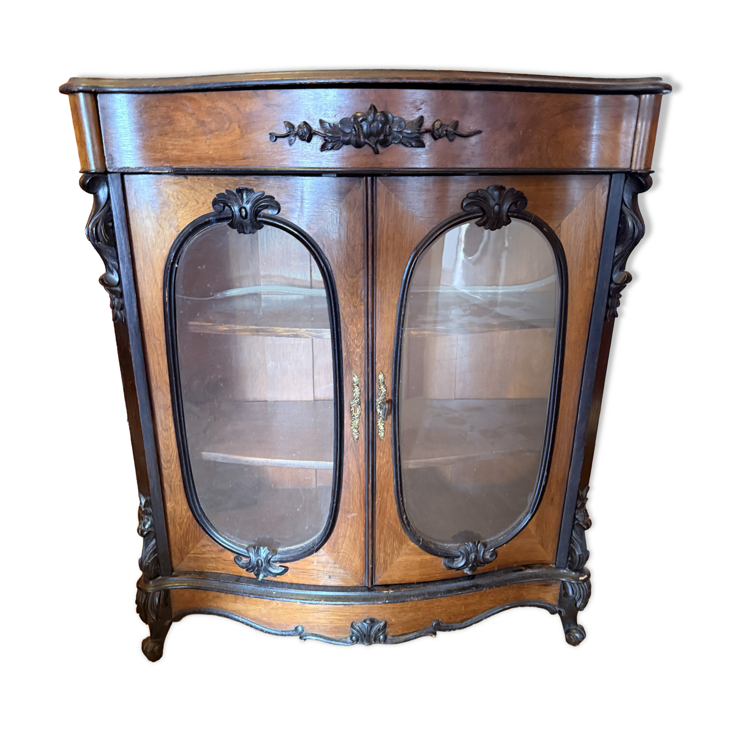 Display cabinet, low bookshelf from the Napoleonic III period.