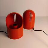 Paire de lampes de table Gedy en plastique Makio Hasuike