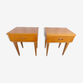 Paire de table de chevets scandinaves