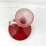 Vase rouge grenat en opaline Empoli