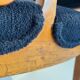 Biedermeier Armchair, Solid Beech, Black Boucle, South Germany circa 1830