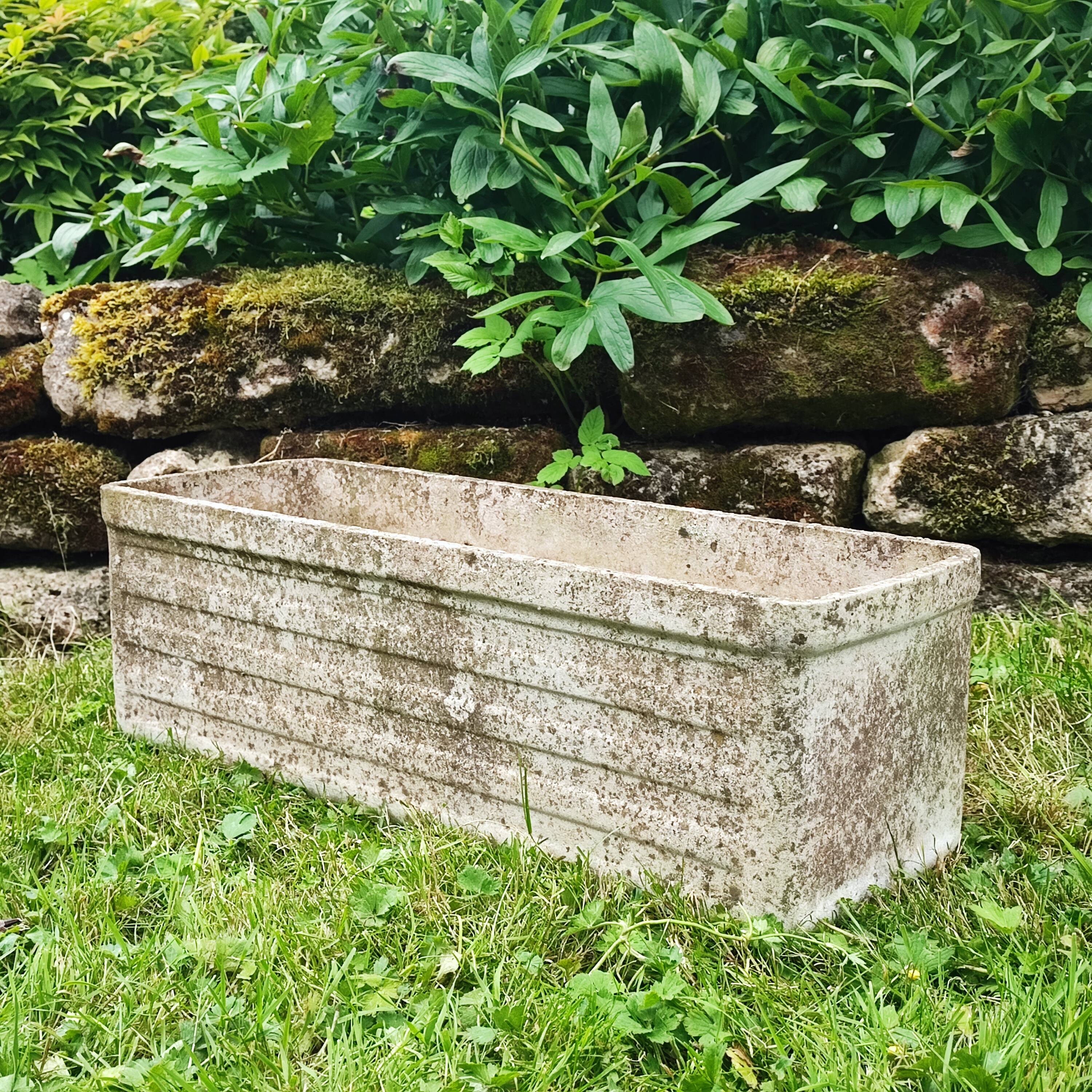 Vintage rectangular planter