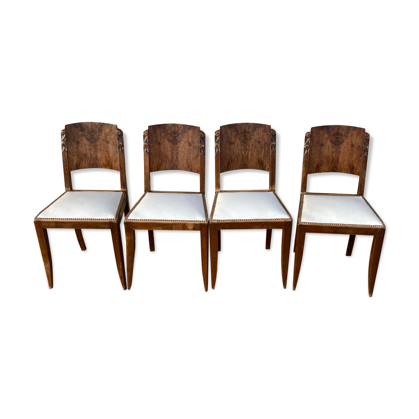 4 art deco chairs