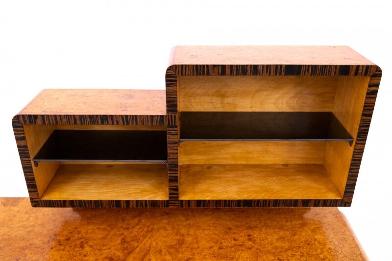 Art Deco desk with extension, Poland, 1950s. After renovation.