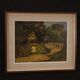 Italian landscape painting in Impressionist style from 20th century