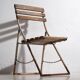 Antique folding garden chairs (c.1920). Set of 2 pieces.