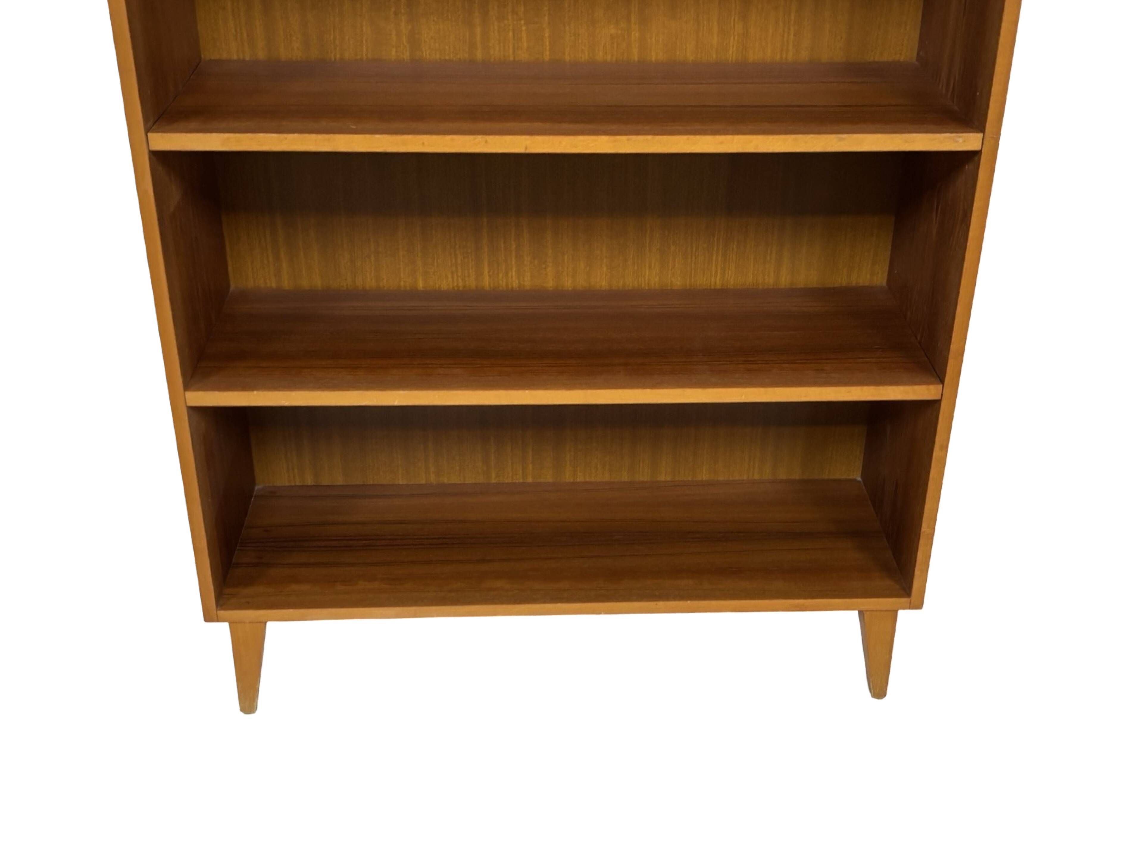 Large vintage teak bookcase, Danish design, 1960s