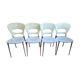 Lot de 4 chaises fonte aluminium et plastique modéle Tonia de Bontempi - Italie, estampillées