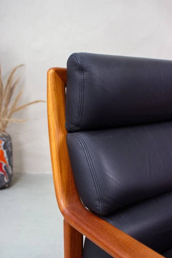 Vintage Teak Armchair High-Back Mid Century Danish