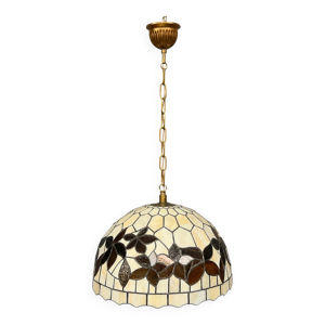 Suspension de style Tiffany. - verre cadre