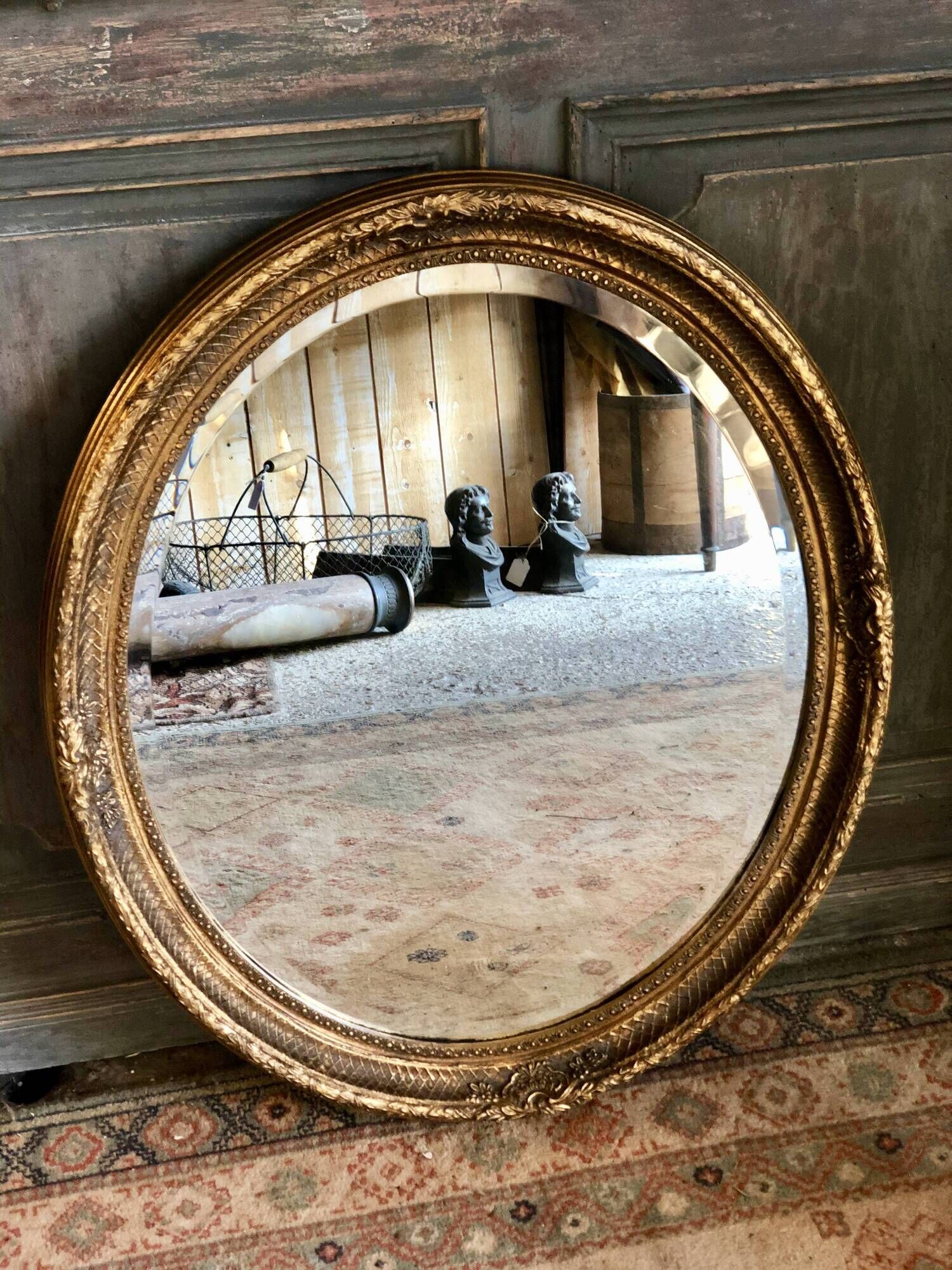 Louis XVI style oval mirror 80