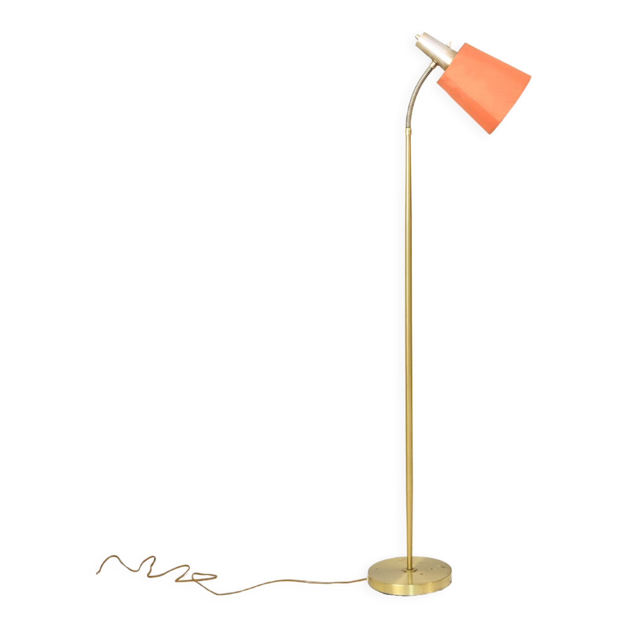 Modern antique floor lamp with gold base