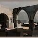 Oil on canvas Alain L'Hermitte Lhermitte geometric architecture 20th century