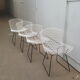 Lot of 4 Bertoia chairs