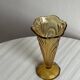 Yellow amber glass vase