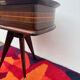 1950s half-moon tripod bedside table