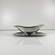 Letang Remy stainless steel sauce boat, 20th century